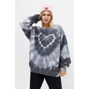 Urban Outfitters Urban Renewal Remade Women's Heart Tie-dye Crew Neck OS